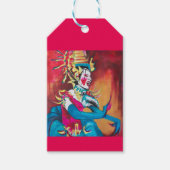 Cadeau label met Thaise danser Cadeaulabel (Voorkant)