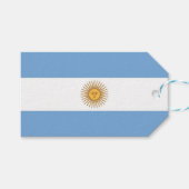 Cadeau Label met vlag van Argentinië Cadeaulabel (Voorkant (Horizontaal))