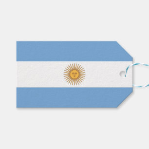 Cadeau Label met vlag van Argentinië Cadeaulabel