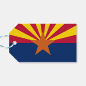 Cadeau Label met vlag van Arizona State, Verenigde Cadeaulabel (Achterkant Horizontaal)