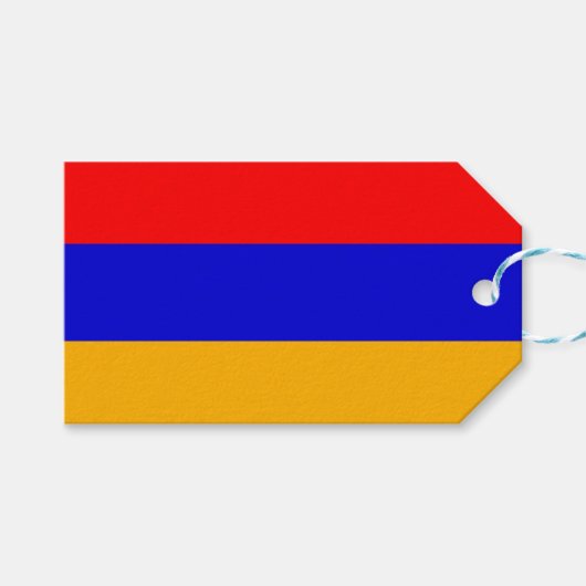Cadeau Label met vlag van Armenië Cadeaulabel (Voorkant (Horizontaal))