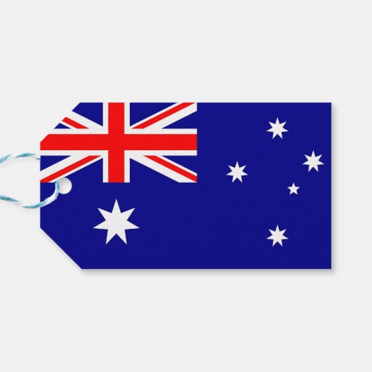 Cadeau Label met vlag van Australië Cadeaulabel (Achterkant Horizontaal)
