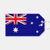 Cadeau Label met vlag van Australië Cadeaulabel (Voorkant (Horizontaal))