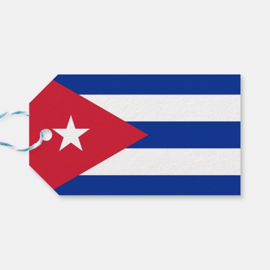 Cadeau Label met vlag van Cuba Cadeaulabel (Achterkant Horizontaal)