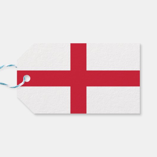 Cadeau Label met vlag van Engeland, Verenigd Konin Cadeaulabel (Achterkant Horizontaal)