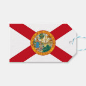 Cadeau Label met vlag van Florida State, Verenigde Cadeaulabel (Voorkant (Horizontaal))