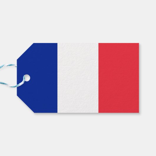 Cadeau Label met vlag van Frankrijk Cadeaulabel (Achterkant Horizontaal)