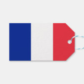 Cadeau Label met vlag van Frankrijk Cadeaulabel (Voorkant (Horizontaal))
