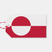 Cadeau Label met vlag van Groenland Cadeaulabel (Achterkant Horizontaal)