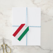 Cadeau Label met vlag van Hongarije Cadeaulabel (Met Touw)