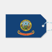 Cadeau Label met vlag van Idaho State, Verenigde S Cadeaulabel (Voorkant (Horizontaal))