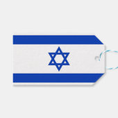 Cadeau Label met vlag van Israël Cadeaulabel (Voorkant (Horizontaal))