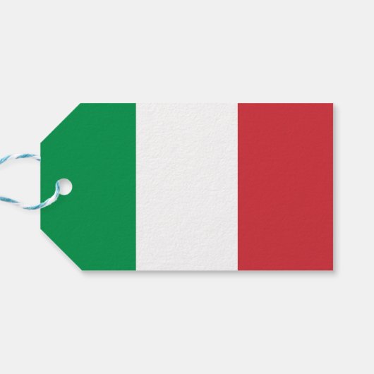 Cadeau Label met vlag van Italië Cadeaulabel (Achterkant Horizontaal)