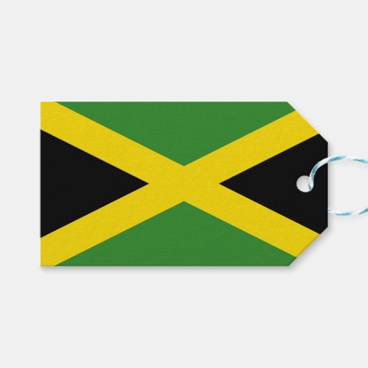 Cadeau Label met vlag van Jamaica Cadeaulabel (Voorkant (Horizontaal))