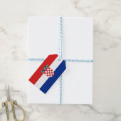 Cadeau Label met Vlag van Kroatië Cadeaulabel (Met Touw)