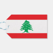 Cadeau Label met vlag van Libanon Cadeaulabel (Achterkant Horizontaal)