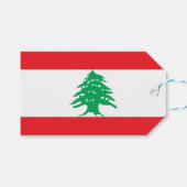 Cadeau Label met vlag van Libanon Cadeaulabel (Voorkant (Horizontaal))