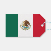 Cadeau Label met vlag van Mexico Cadeaulabel (Voorkant (Horizontaal))