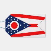 Cadeau Label met vlag van Ohio State, USA Cadeaulabel (Achterkant Horizontaal)