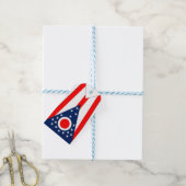 Cadeau Label met vlag van Ohio State, USA Cadeaulabel (Met Touw)