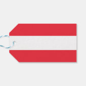 Cadeau Label met vlag van Oostenrijk Cadeaulabel (Achterkant Horizontaal)
