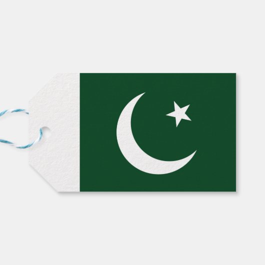 Cadeau Label met vlag van Pakistan Cadeaulabel (Achterkant Horizontaal)