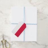 Cadeau Label met vlag van Polen Cadeaulabel (Met Touw)