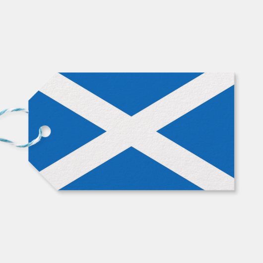 Cadeau Label met vlag van Schotland, Verenigd Koni Cadeaulabel (Achterkant Horizontaal)