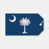 Cadeau Label met vlag van South Carolina State, Ve Cadeaulabel (Voorkant (Horizontaal))