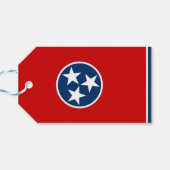 Cadeau Label met vlag van Tennessee, Verenigde Sta Cadeaulabel (Achterkant Horizontaal)