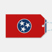 Cadeau Label met vlag van Tennessee, Verenigde Sta Cadeaulabel (Voorkant (Horizontaal))