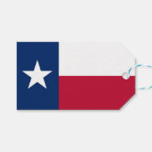 Cadeau Label met vlag van Texas State, Verenigde S Cadeaulabel (Voorkant (Horizontaal))