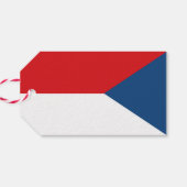 Cadeau Label met vlag van Tsjechië Cadeaulabel (Achterkant Horizontaal)