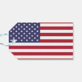 Cadeau Label met vlag van Verenigde Staten van Ame Cadeaulabel (Achterkant Horizontaal)