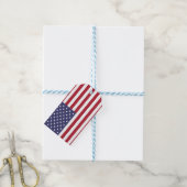 Cadeau Label met vlag van Verenigde Staten van Ame Cadeaulabel (Met Touw)