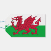 Cadeau Label met vlag van Wales, Verenigd Koninkri Cadeaulabel (Achterkant Horizontaal)