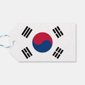 Cadeau Label met vlag van Zuid-Korea Cadeaulabel (Achterkant Horizontaal)