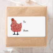 Cadeau label naar en van graphic, geïllustreerde r (Insitu)