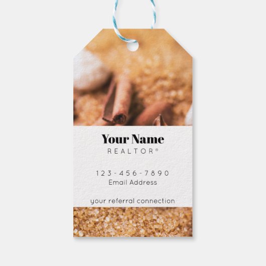 Cadeau Label - november - Sugar and Spice Cadeaulabel (Achterkant)