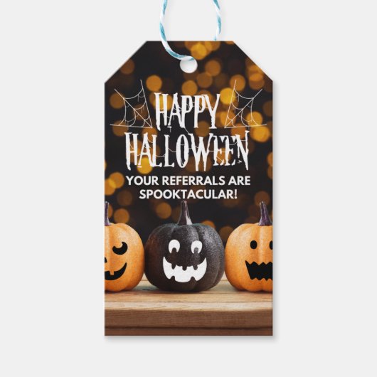 Cadeau Label - Oktober - Happy Halloween Cadeaulabel (Voorkant)