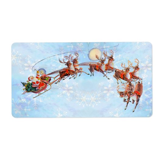 CADEAU LABEL SANTA SLEIGH door SHARON SHARPE (Voorkant)