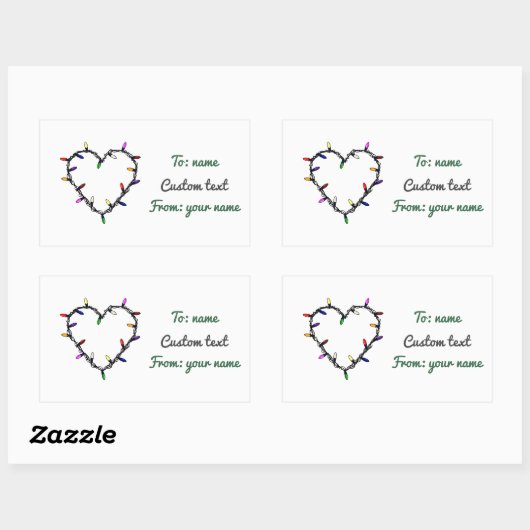 Cadeau Label Sticker CustomText Stickers (Vel)
