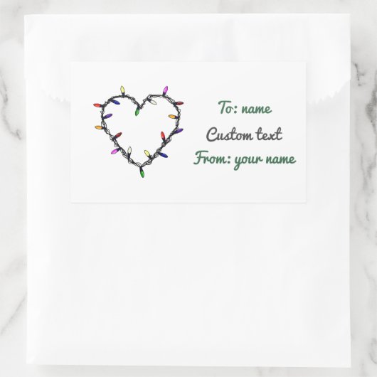 Cadeau Label Sticker CustomText Stickers (Tas)