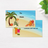 Cadeau Label Tropical Paradise Visitekaartje (Bureau)