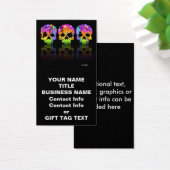 Cadeau Label, Visitekaartje - POP ART SKULLS (Bureau)