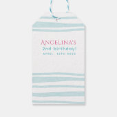 Cadeau Label voor een nautisch thema verjaardagsfe Cadeaulabel (Achterkant)