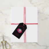 Cadeau label voor Halloween met leuke vampier. Cadeaulabel (Met Touw)