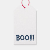 Cadeau label voor Halloween met schattig skelet. Cadeaulabel (Achterkant)
