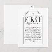 Cadeau Label voor wijnfles - Eerste Grote Nieuws Briefkaart (Voorkant / Achterkant)