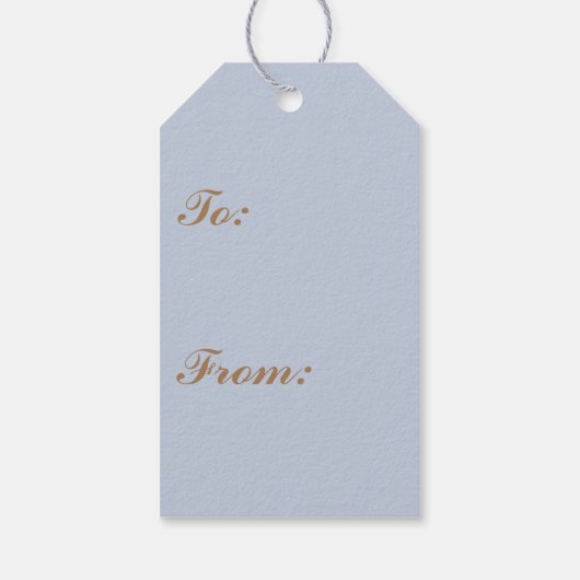 CADEAU LABEL WILLIAM MORRIS BLUE CUSTOM INITIAAL CADEAULABEL (Achterkant)